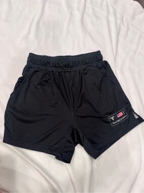 Kids Black Athletic Shorts